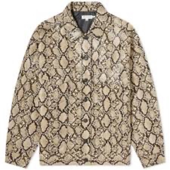 Good American Oversized Trucker Jacket in Snake NWT - Picture 3 of 5